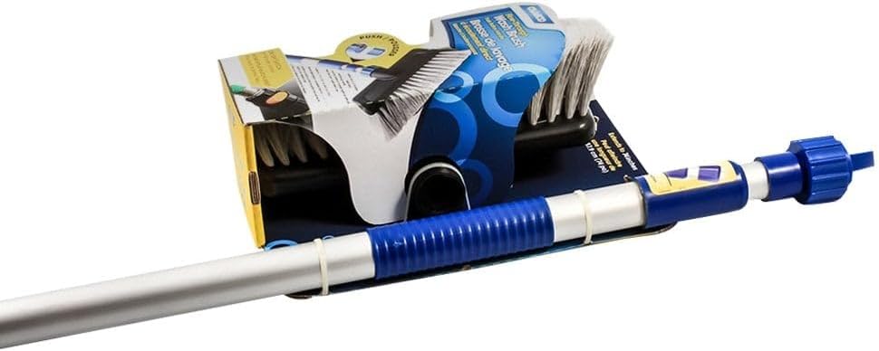 Camco | Flow-Through Wash Brush with Push Button Handle | 41960 - Image 2